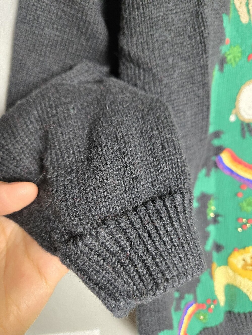Susan Bristol Vintage Noahs Ark Cardigan Sweater Size Medium - Picture 3 of 16